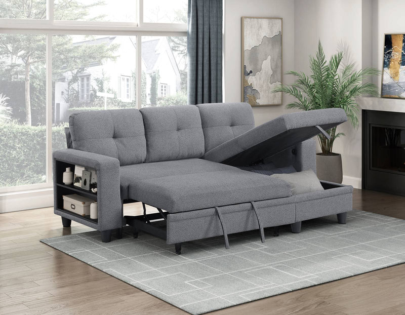 robinson-gray-3-sectional-with-reversible-chaise-pull-out-bed-shelves-and-charging-ports-8