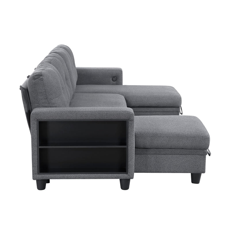 robinson-gray-4-sectional-with-two-chaises-pull-out-bed-shelves-and-charging-ports-8