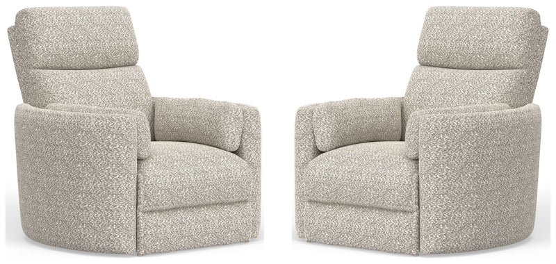 Parker Living Radius - Tatum River Rock Power Swivel Glider Recliner Two Pack