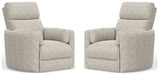 Parker Living Radius - Tatum River Rock Power Swivel Glider Recliner Two Pack
