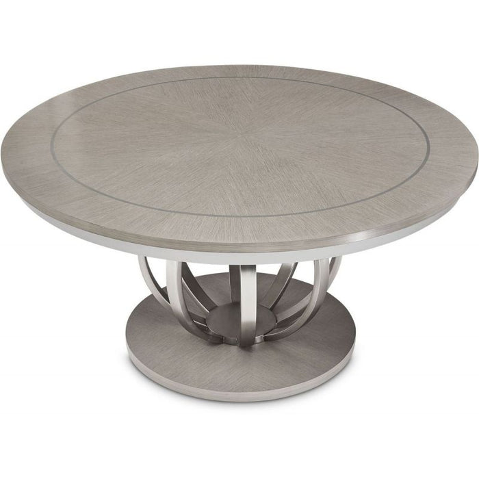 AICO Eclipse Round Dining Table in Moonlight