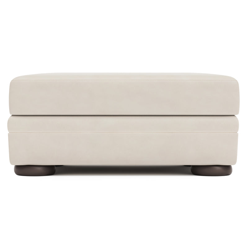 Harrison Leather Ottoman - Furniture City (CA)l
