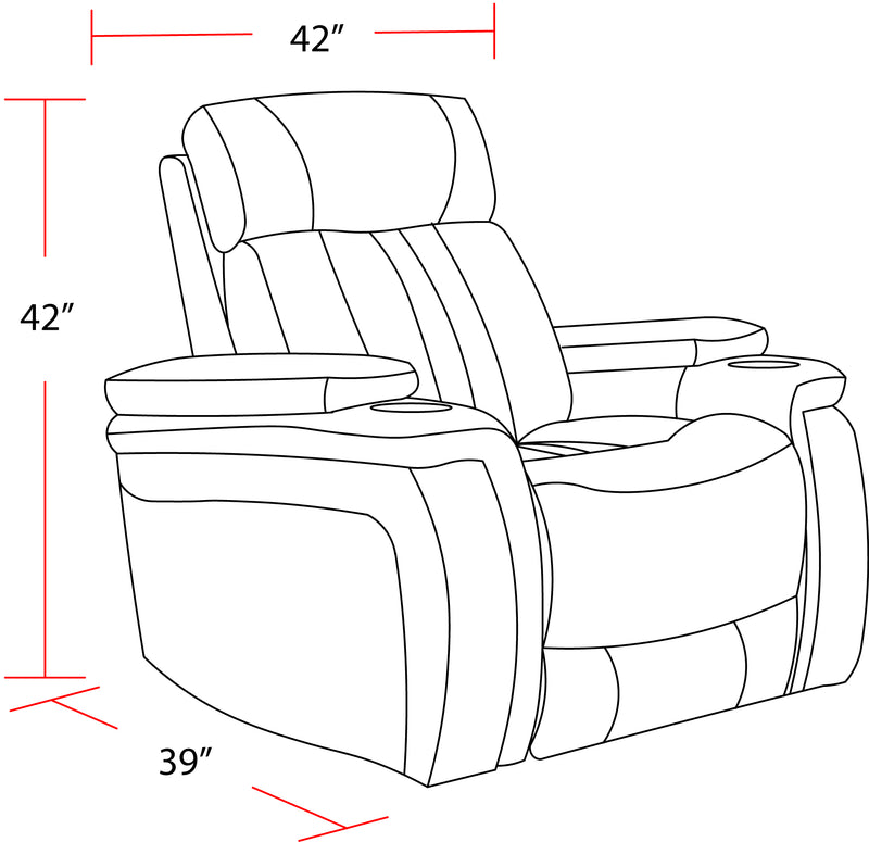 Parker Living Royce - Fantom Ivory Power Recliner