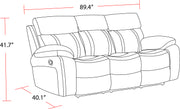 Parker Living Theon - Stokes Toffee Manual Reclining Sofa with Drop Down Table