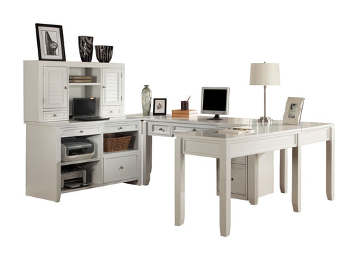 Parker House Boca U Shape Desk with Credenza File and Hutch