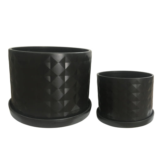 s-2-10-12-diamond-planter-w-saucer-black-1