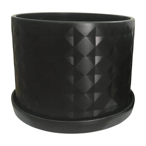 s-2-10-12-diamond-planter-w-saucer-black-2