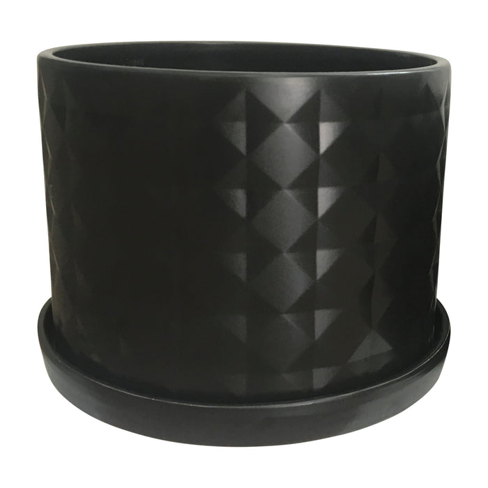 s-2-10-12-diamond-planter-w-saucer-black-2