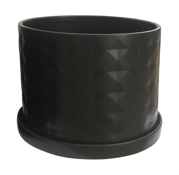 s-2-10-12-diamond-planter-w-saucer-black-3