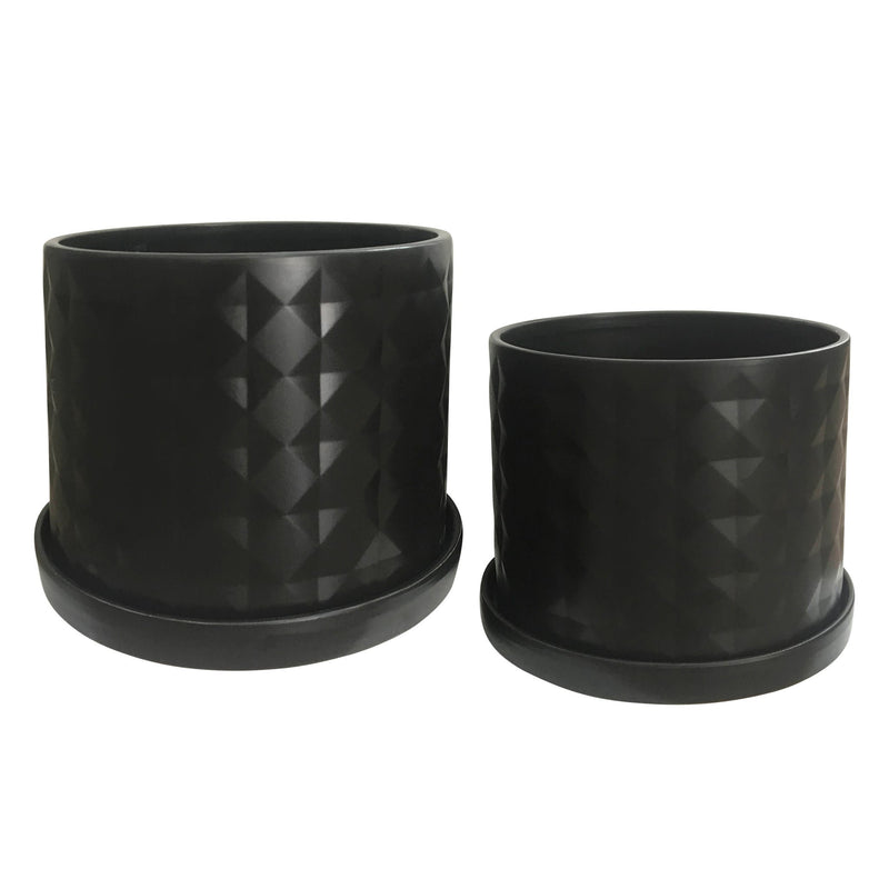 s-2-10-12-diamond-planter-w-saucer-black-4