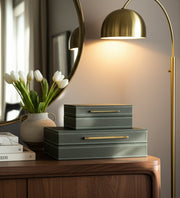 s-2-10-12-faux-leather-stitched-edge-boxes-green-7
