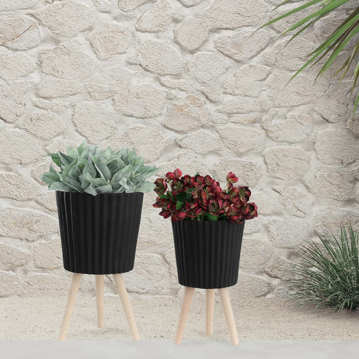 s-2-10-12-ridged-planter-w-wood-legs-black-kd-10