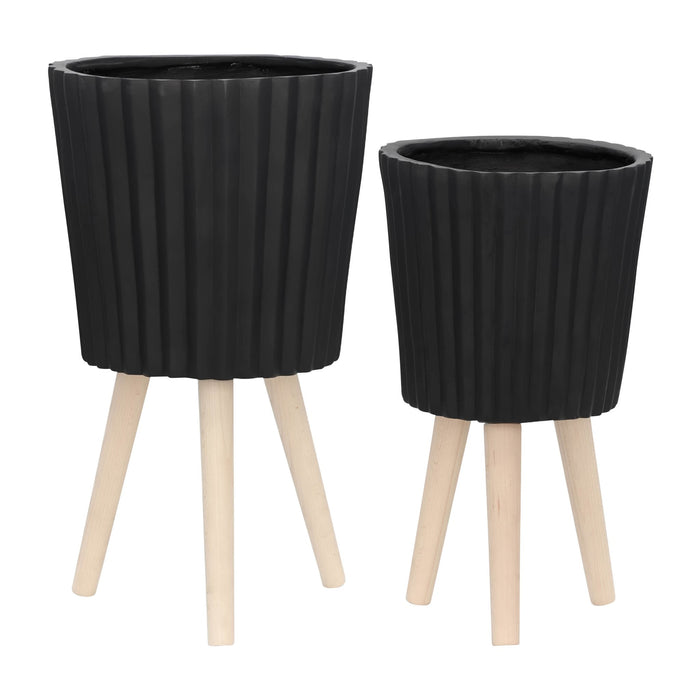 s-2-10-12-ridged-planter-w-wood-legs-black-kd-1