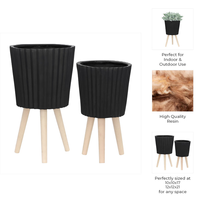 s-2-10-12-ridged-planter-w-wood-legs-black-kd-9