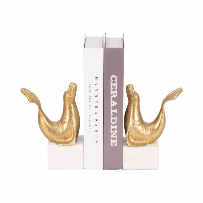 s-2-10-sea-lion-bookends-gold-2