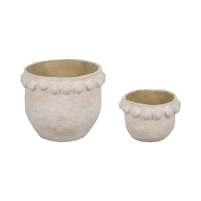 s-2-13-20-paper-mache-bubble-rim-planters-white-1