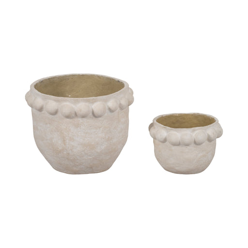 s-2-13-20-paper-mache-bubble-rim-planters-white-2