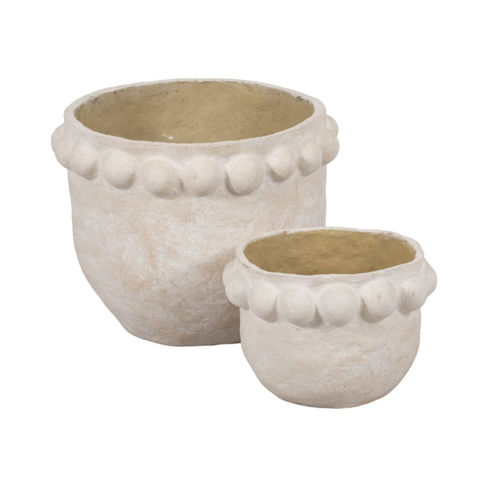 s-2-13-20-paper-mache-bubble-rim-planters-white-3