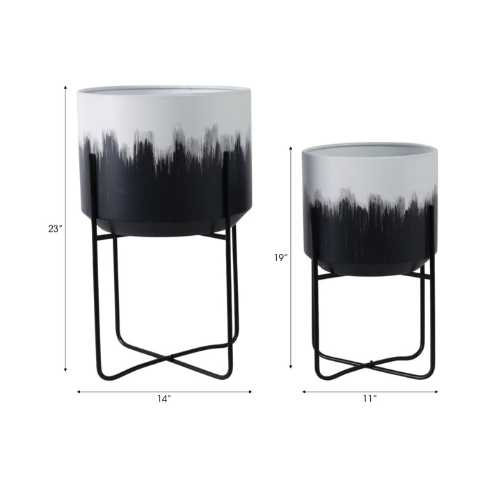 s-2-19-23-metal-planters-on-stands-white-blk-kd-8