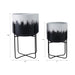 s-2-19-23-metal-planters-on-stands-white-blk-kd-8