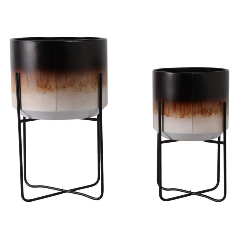 s-2-19-23-ombre-metal-planters-on-stands-brown-k-4