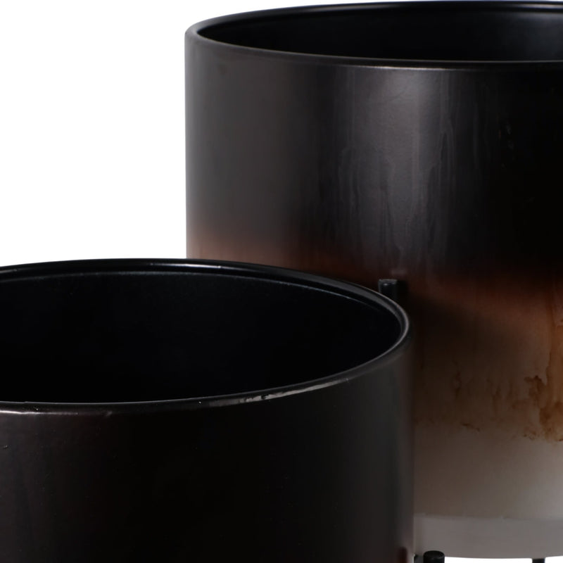 s-2-19-23-ombre-metal-planters-on-stands-brown-k-6