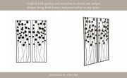 s-2-36-dainty-flowers-metal-wall-decor-black-gol-11