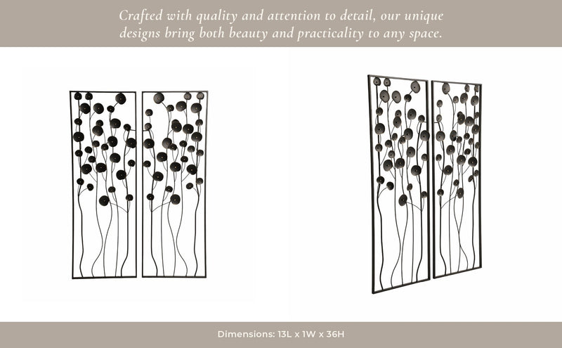 s-2-36-dainty-flowers-metal-wall-decor-black-gol-11