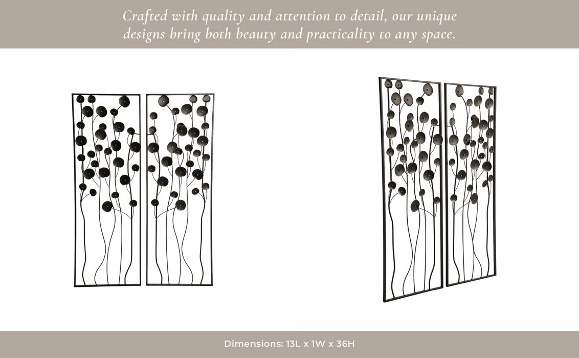 s-2-36-dainty-flowers-metal-wall-decor-black-gol-11