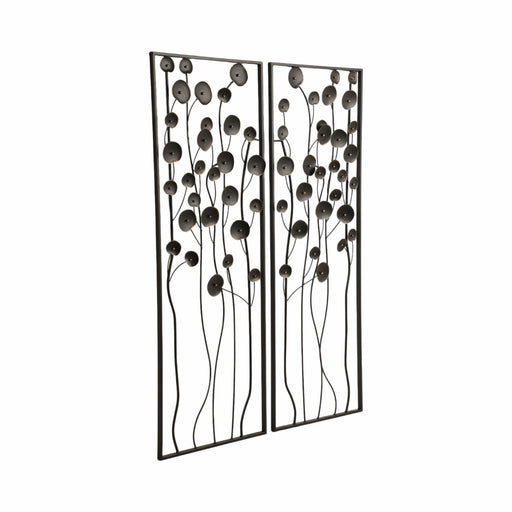 s-2-36-dainty-flowers-metal-wall-decor-black-gol-2