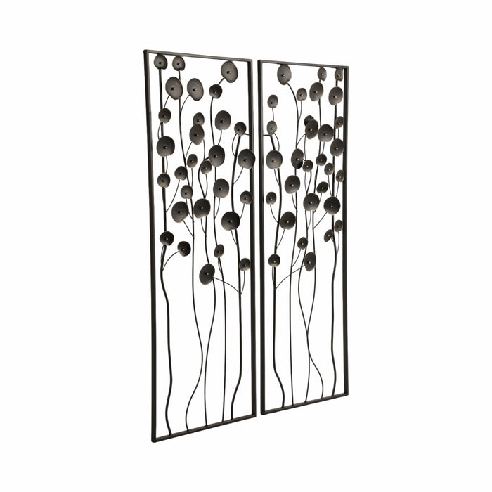 s-2-36-dainty-flowers-metal-wall-decor-black-gol-2
