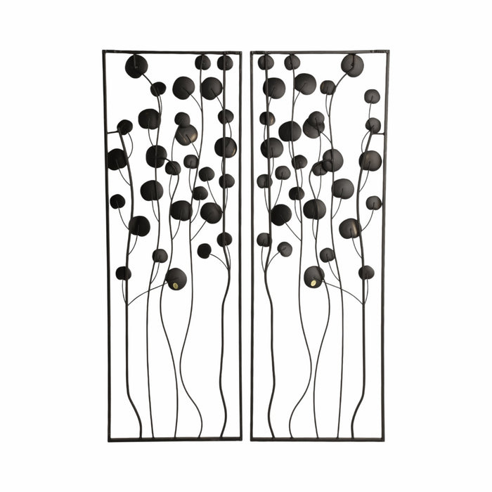 s-2-36-dainty-flowers-metal-wall-decor-black-gol-6