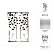 s-2-36-dainty-flowers-metal-wall-decor-black-gol-8