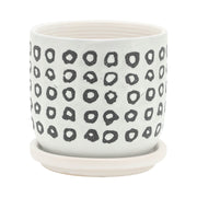 s-2-5-6-aztec-planter-w-saucer-black-2