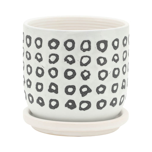 s-2-5-6-aztec-planter-w-saucer-black-2