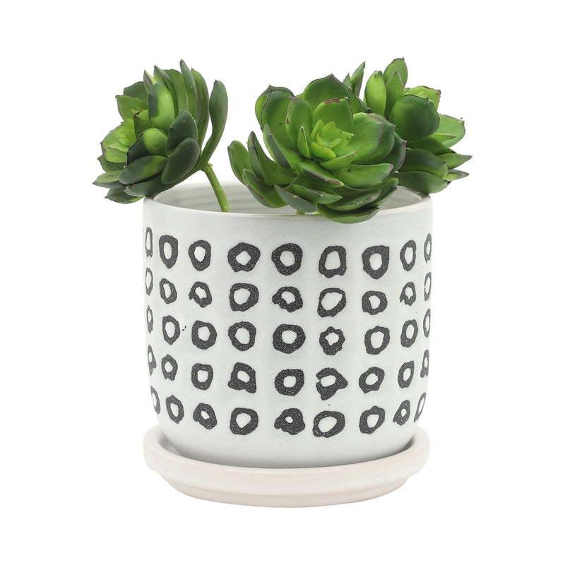 s-2-5-6-aztec-planter-w-saucer-black-3
