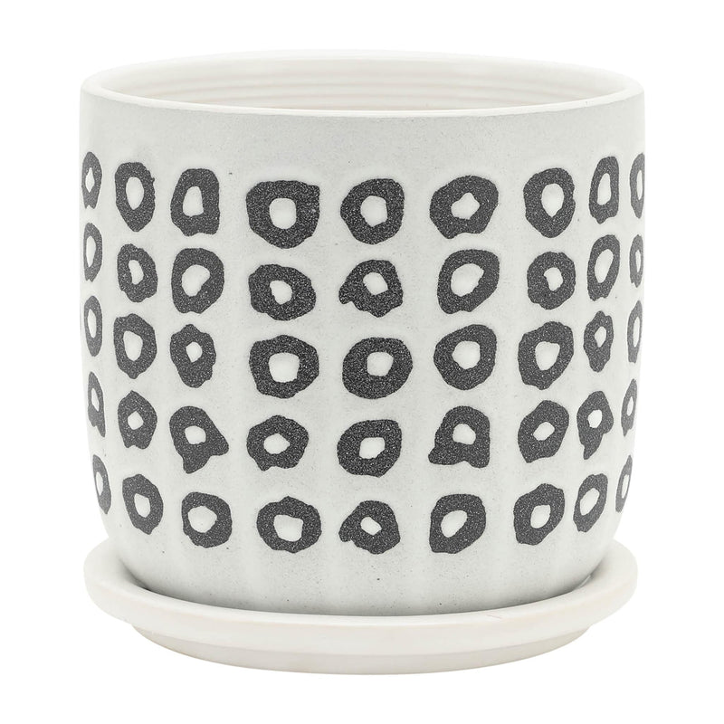 s-2-5-6-aztec-planter-w-saucer-black-4