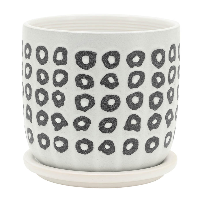 s-2-5-6-aztec-planter-w-saucer-black-5