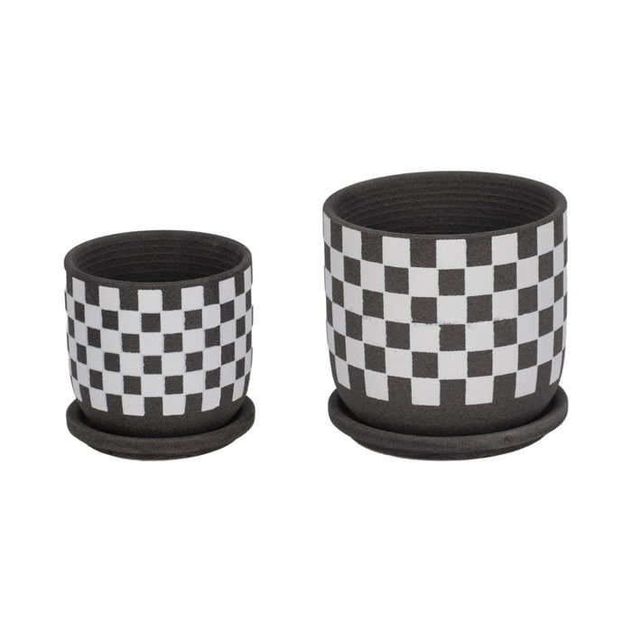 s-2-5-6-checkerboard-saucer-planters-black-white-1