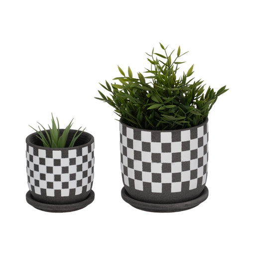 s-2-5-6-checkerboard-saucer-planters-black-white-2