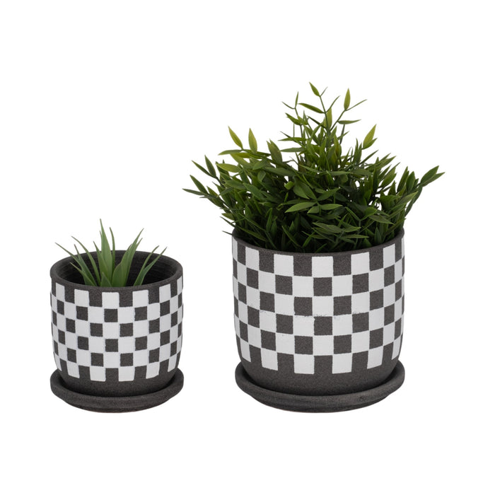 s-2-5-6-checkerboard-saucer-planters-black-white-2