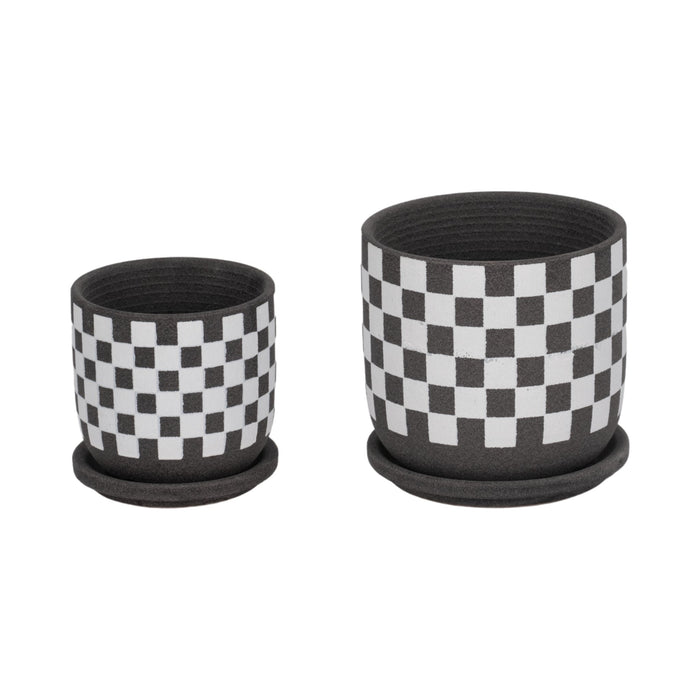 s-2-5-6-checkerboard-saucer-planters-black-white-3