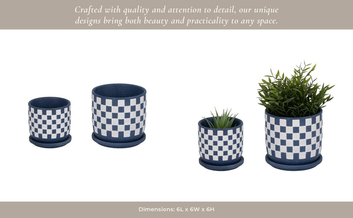 s-2-5-6-checkerboard-saucer-planters-blue-white-11