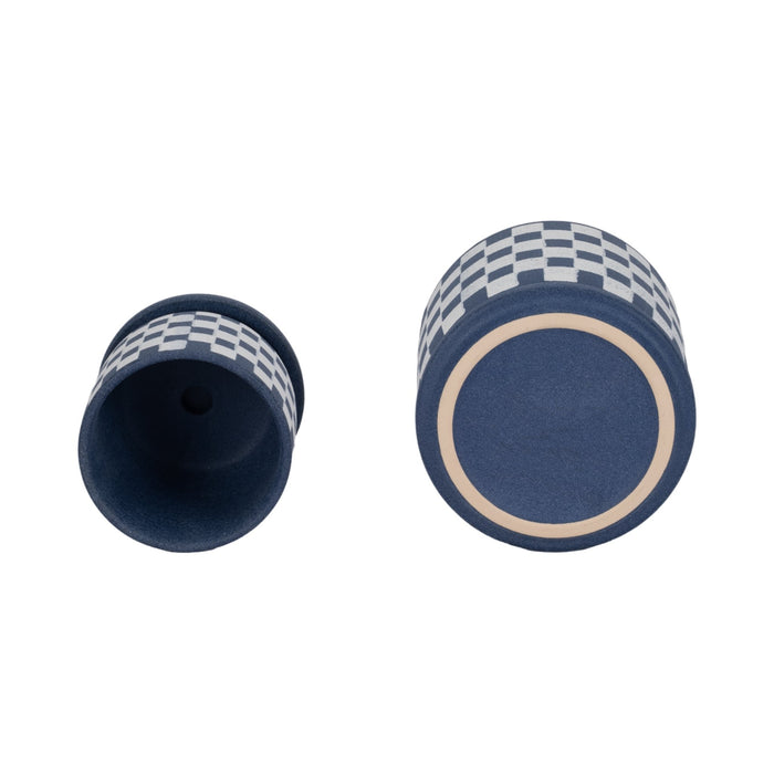s-2-5-6-checkerboard-saucer-planters-blue-white-6