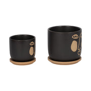 s-2-5-6-funky-face-planter-w-saucer-black-3