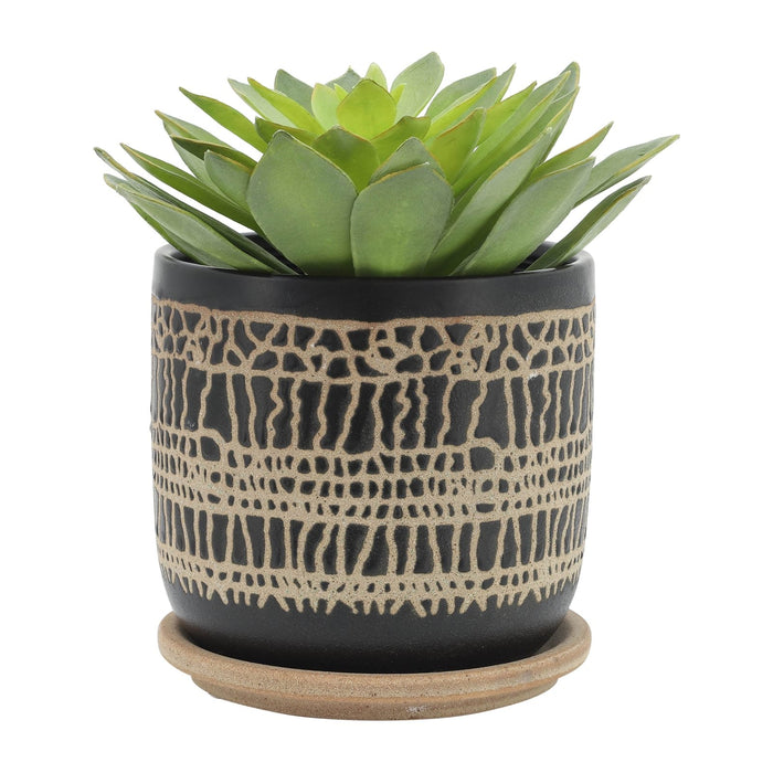 s-2-5-6-glazed-planter-w-saucer-black-6