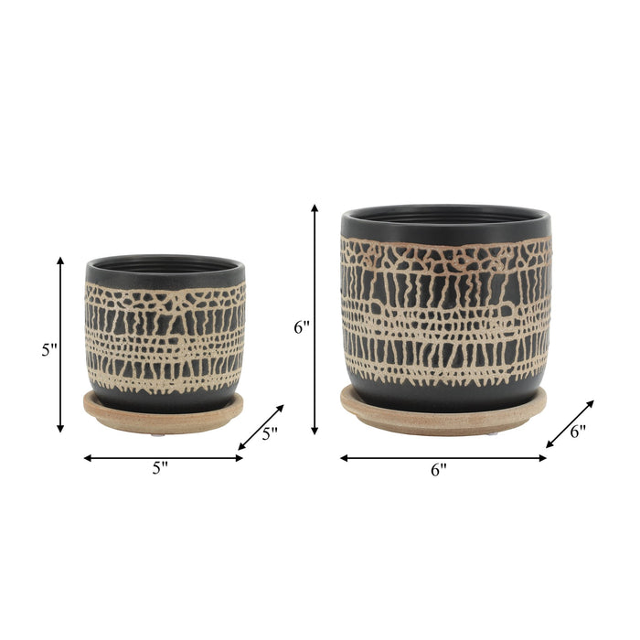 s-2-5-6-glazed-planter-w-saucer-black-9