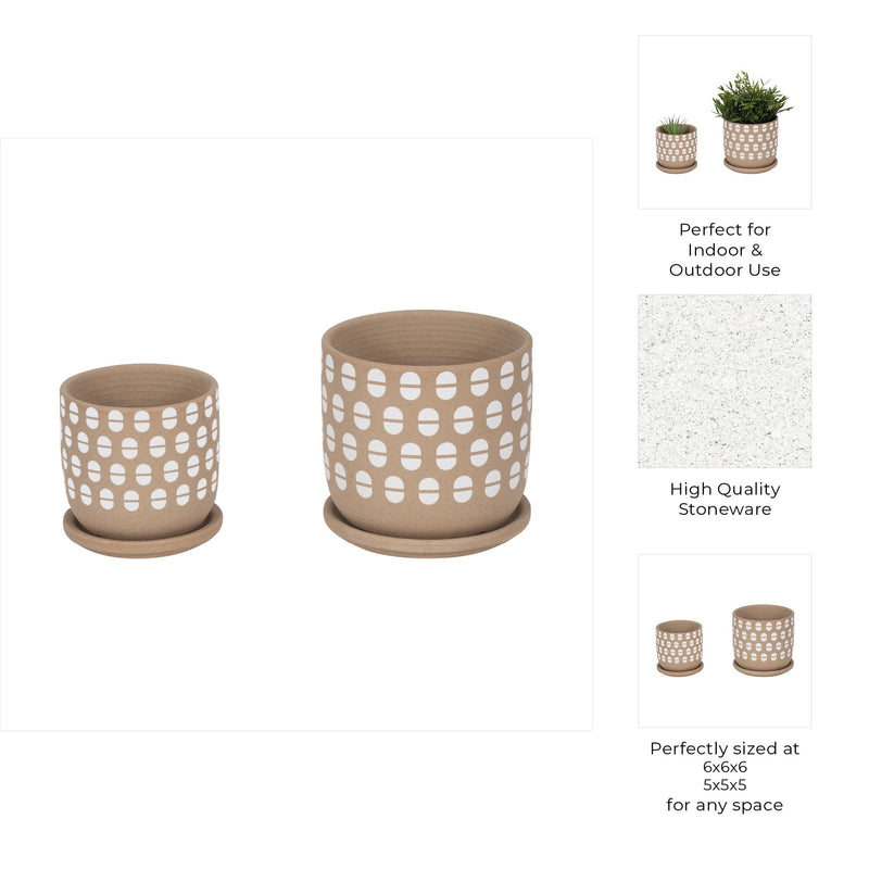 s-2-5-6-hand-stamped-saucer-planters-tan-white-8
