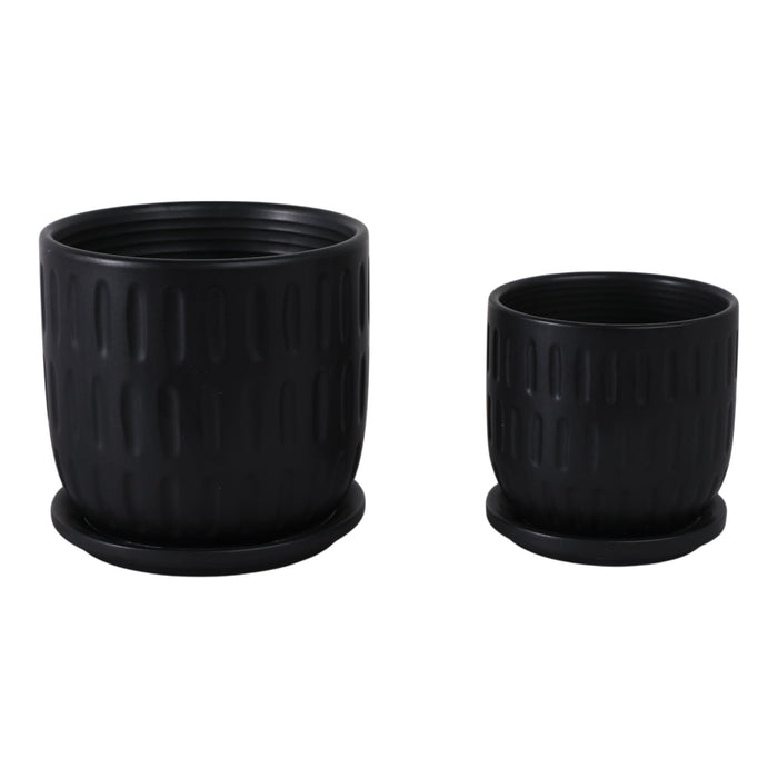 s-2-5-6-textured-planter-w-saucer-matte-black-1