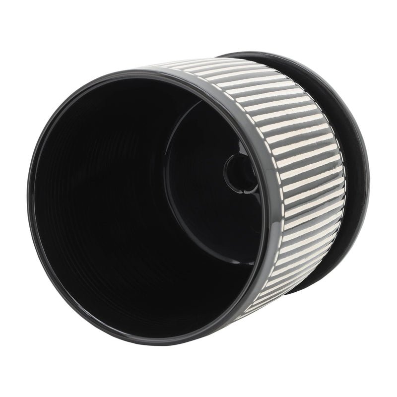 s-2-5-6-vertical-lines-planter-w-saucer-black-5
